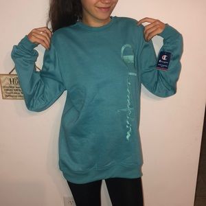 Teal Champion Sweatshirt